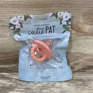 NEW Ryan & Rose Cutie PAT Round Pacifier   Teether Stage 2
