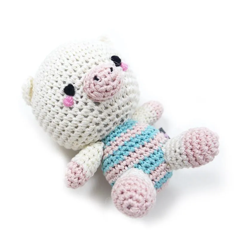 Pawer Squeaky Pig Doll Dog Toy