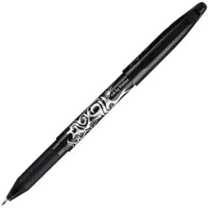 Pilot Frixion Erasable Gel Ink Pen 0.7Mm Black Pack 6