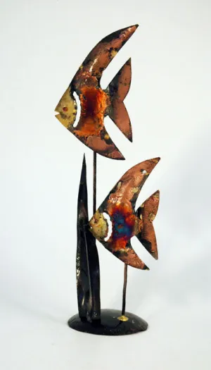 Recycled Tin fish with plants