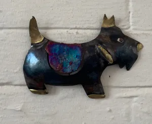 Recycled Tin Medium Scottie Dog