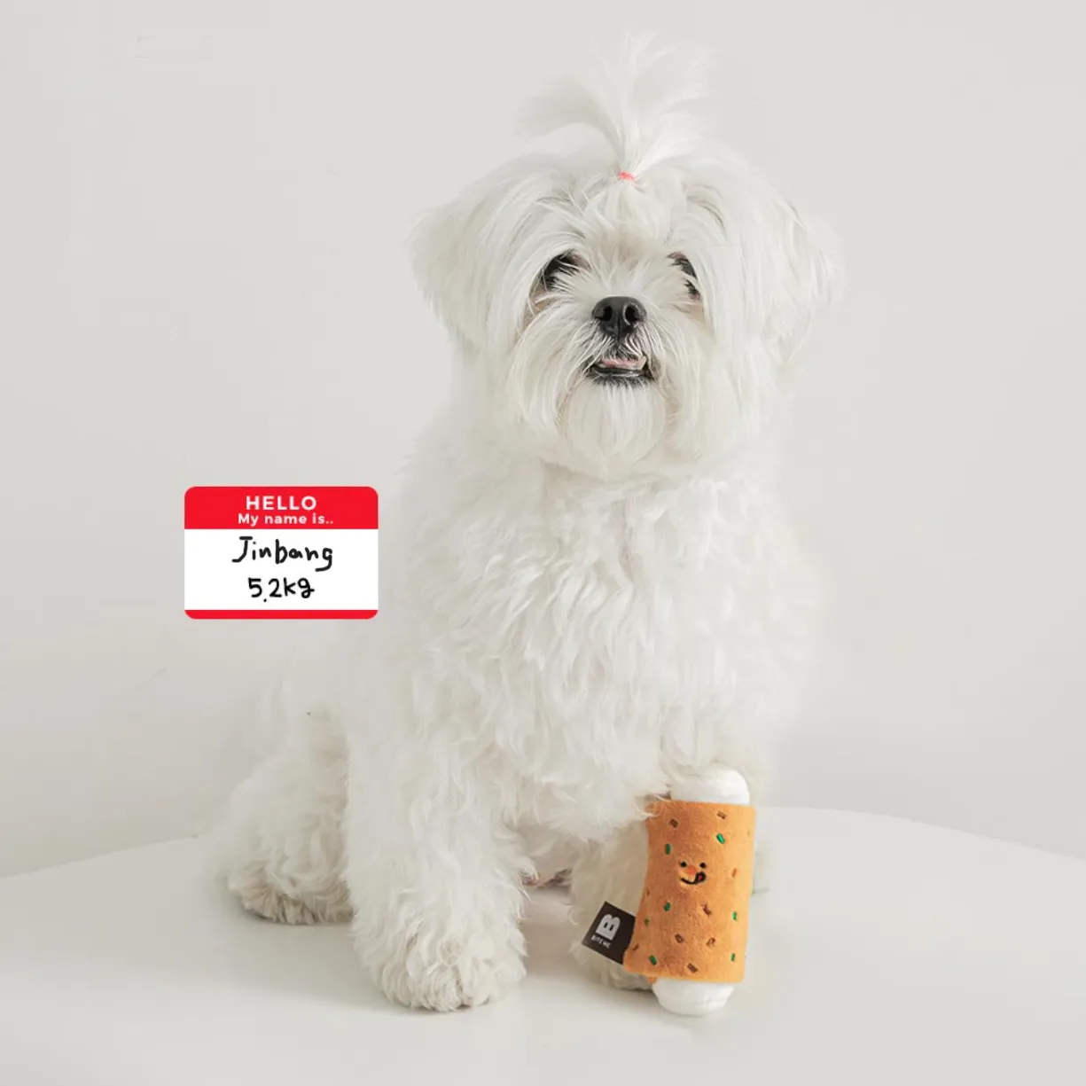 Rice Cake & Fish Cake Roll Nosework Dog Toy