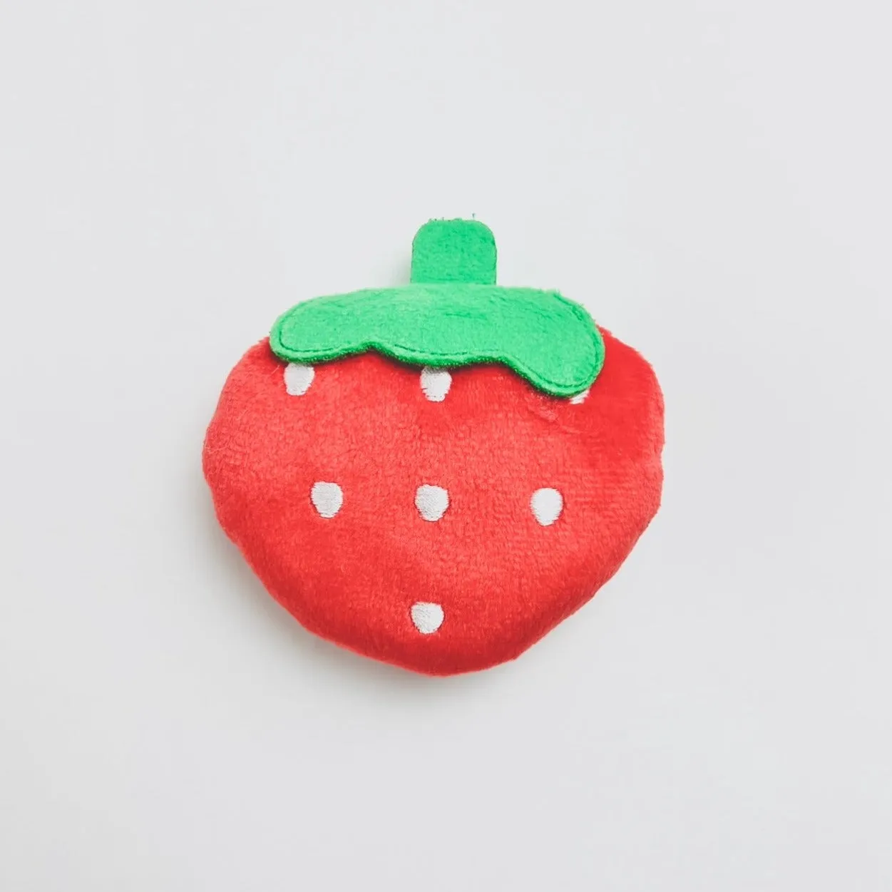 Squeaky Plush Dog Toys, Teeth Grinding & Training - Strawberry