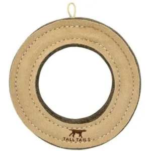 Tall Tails Natural Leather Ring Toy
