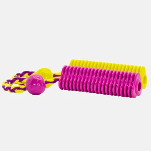 Tuffs Neon Brights Fetch & Treat Dummy Toy